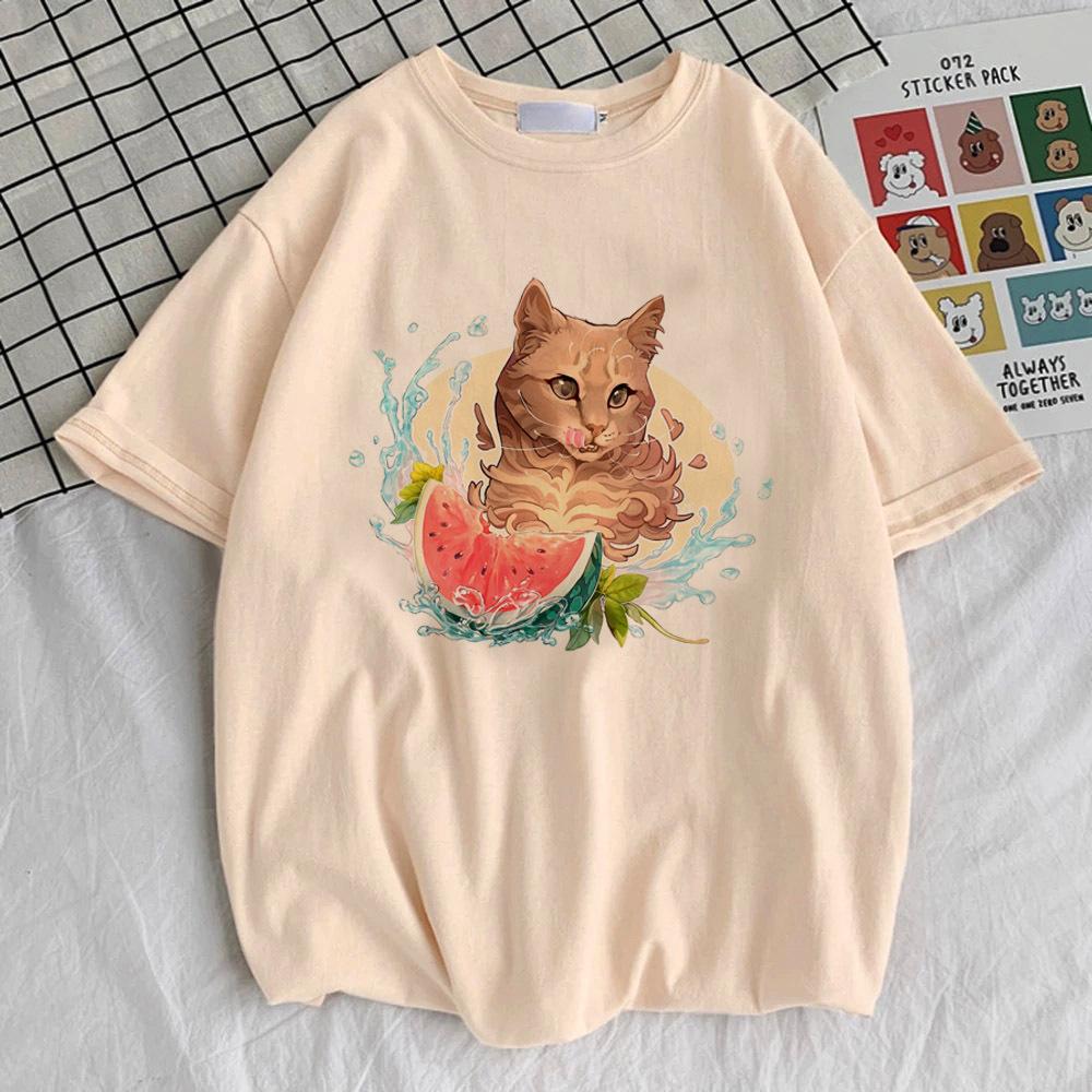 

Funny Cat t shirt teen 2000s Retro Punk Pastel hip hop anime tshirt aesthetic Graphic anime harajuku korean clothes hip hop 4XL