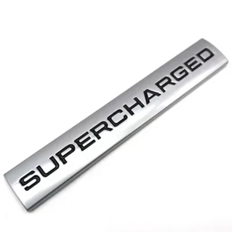3D Metal Supercharged Logo Rear Trunk Emblem Badge Car Sticker Car Styling Accessories
