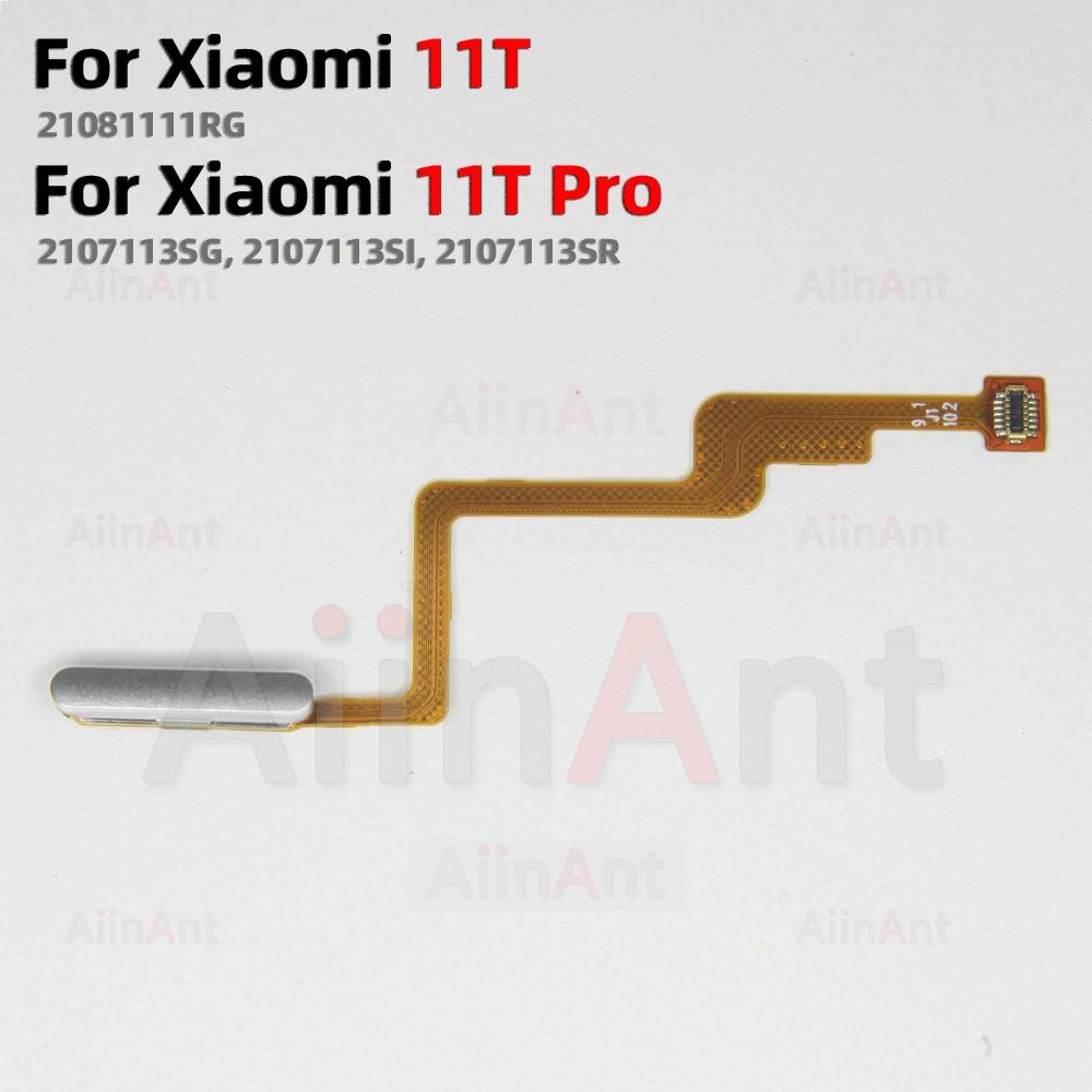 Home Side Power Button Touch ID Finger Scanner Fingerprint Sensor Flex Cable For Xiaomi Mi 11T Pro 4G 5G Spare Parts