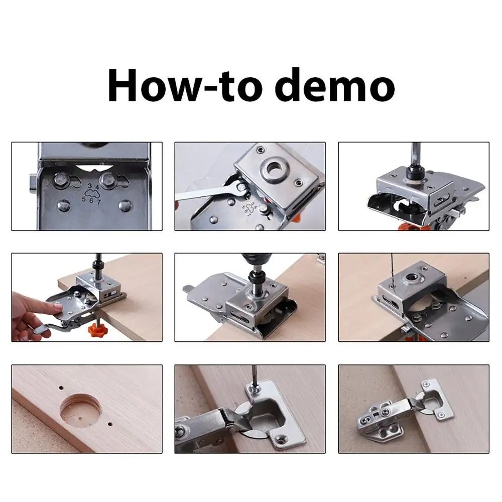 Positioning Door Hinge Template Hinge Installation Hinge Slotting Locator Hole Guide Jig  Carpenter