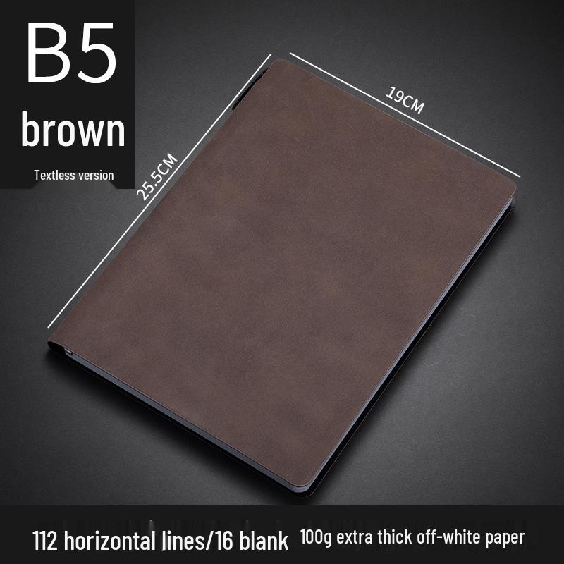Customizable Sheepskin Notebook with Pen & Free Engraving - Company Logo 2025 Diary, A6/A5/B
