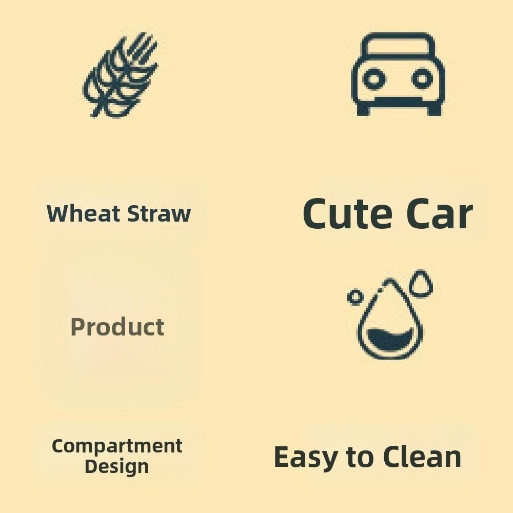 Detachable Car Shaped Dinner Plate Cartoon Feeding Food Tray Kid's Lunch Plate  Household