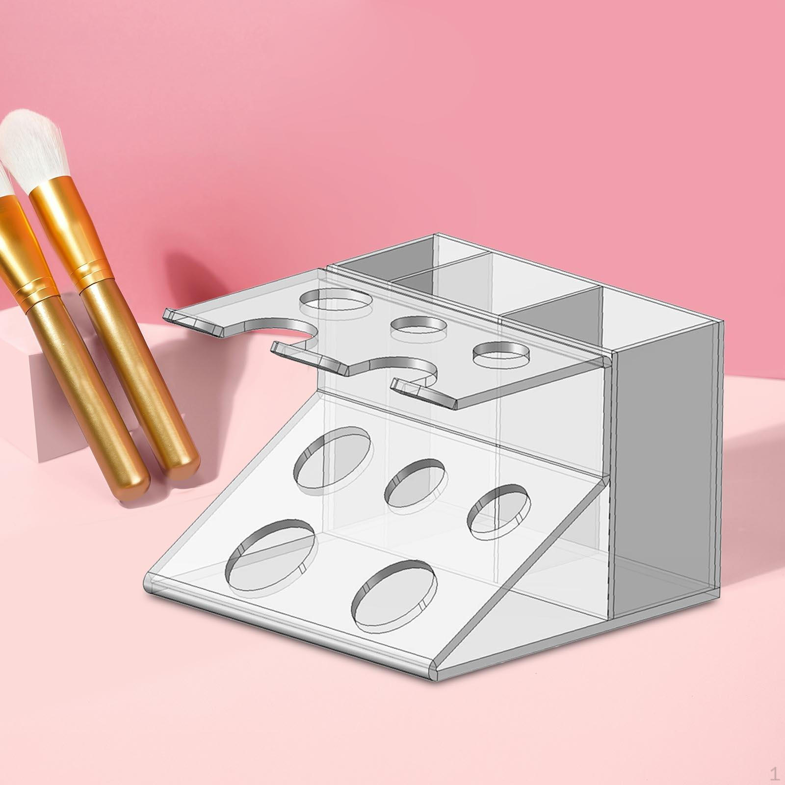 

Держатель для бритв, органайзер для ванной комнаты, столешница, многофункциональная подставка для ухода за кожей, для хранения косметики transparent