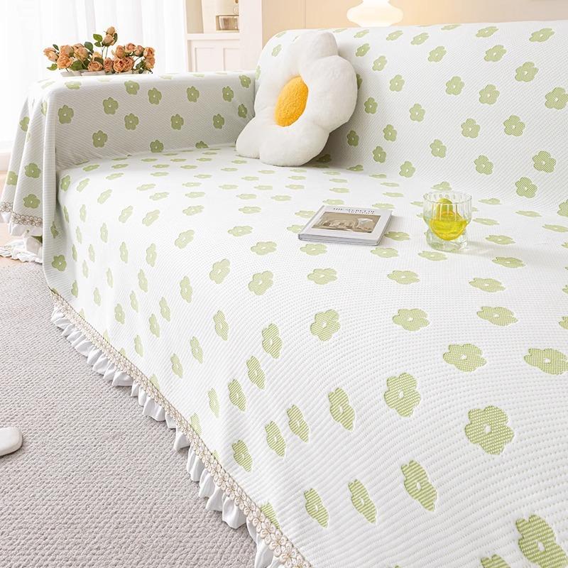 Prosop de Sofa de Vară Mătase de Gheață FLOAREA-SOARELUI Husă de Sofa All-Inclusive Husă de Praf Living Husă de Sofa Dintr-o Bucată Pânză Respirabilă
