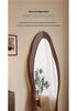 Ethnic Style Irregular Wall-Mounted Full-Length Floor Mirror for Indoor Use