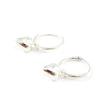 Les Trésors De Lily [D7284] - Silver 'Heart' Hoop Earrings - 10 Mm - 7 Mm Pattern