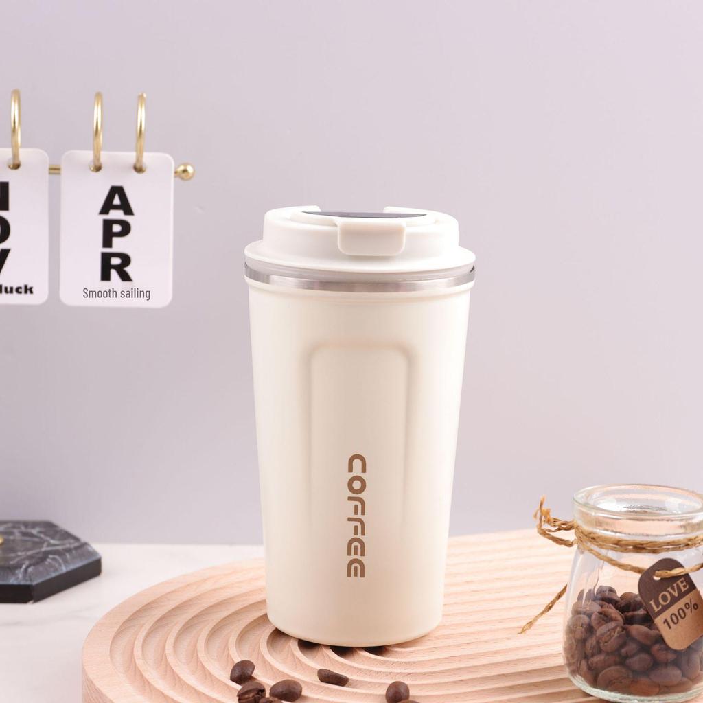 Smart Temperature Stainless Steel Coffee & Travel Cup - Women's Insulated Portable Outdoor Water Cup