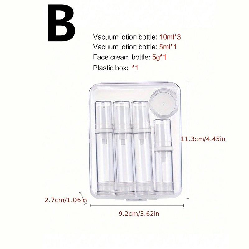 Travel Bottle Set Vacuum Bottle Spray Empty Bottle Water Emulsion Liquid Foundation Bottle Portable Essential Oil Bottle