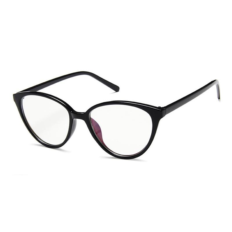 New unisex round cat eye glasses for men women pc frame glasses plain glasses Nearsighted Eyewear Glasses -1.0 -2.5 -2.0