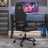 Gaming Chair with Massage Function Black PU Leather