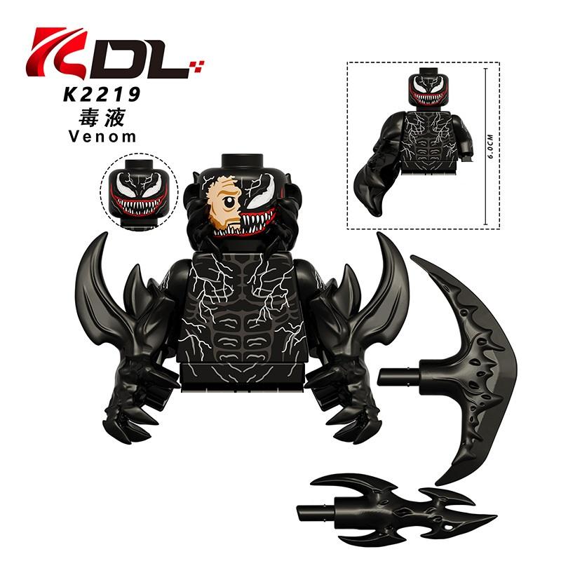 Disney Building Blocks Mini Model Characters Marvel Venom Assembled Mobile Doll Carnage Symbiotic Action Doll Birthday Gift