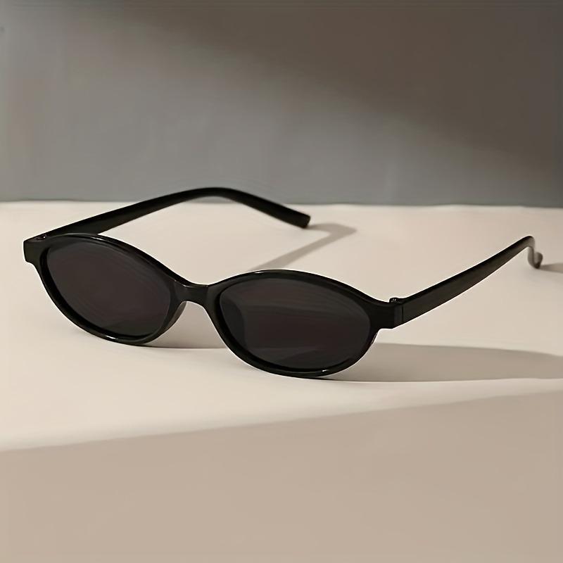 Retro small frame oval women s sunglasses cool men s sunglasses round men s and women s sunglasses чёрный