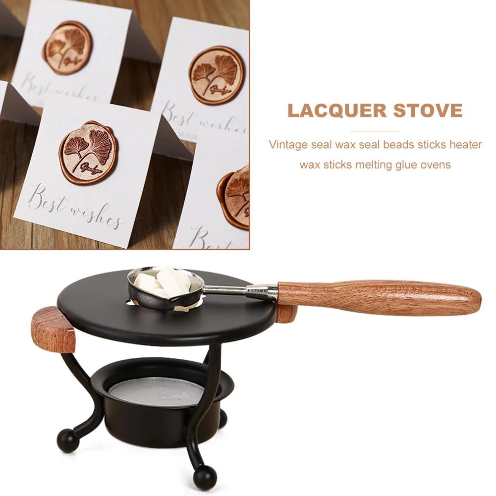 Deer Greeting Card Melting Glue Stamp Stick Stove Sealing Wax Furnace Pot Wood Fire Lacquer Small Melting Furnace