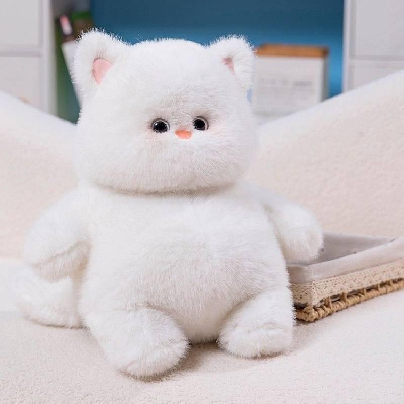 Cat Cute Super Plush Toys Big White Doll Simulation Sleep Pillow Soft Super