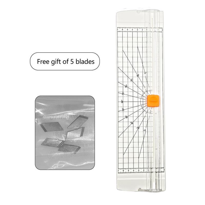 A4 Unidirectional Paper Cutter Accurate Safe Cutting With 5 Extra Blades Cuts 10 Sheet At Once For Craft Scrapbooking Office Use