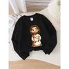 131721991-1 Girls' Crew Neck Fashion Sweatshirt, Autumn And Winter Western Style Top, Long Sleeve T-Shirt