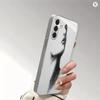 Neue galvanisierte Silber-Handyhülle für Samsung Galaxy S26/S25/S24/S23/S22 Ultra Plus/FE mit einem Dual-Bild-Illusionsdesign