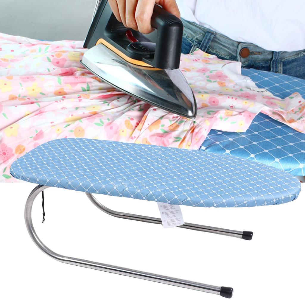 Tischbügelbrett   Faltbares Bügelbrett mit abnehmbarem Bezug für Waschküche, Wohnung, Studentenwohnheim, U-Form