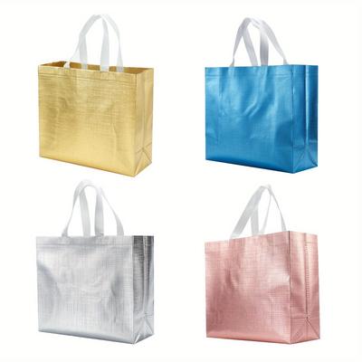 12pcs/set Reusable Non-Woven Gift Shopping Bag Multi-Purpose Storage Bag for Gifts Groceries & Organizing