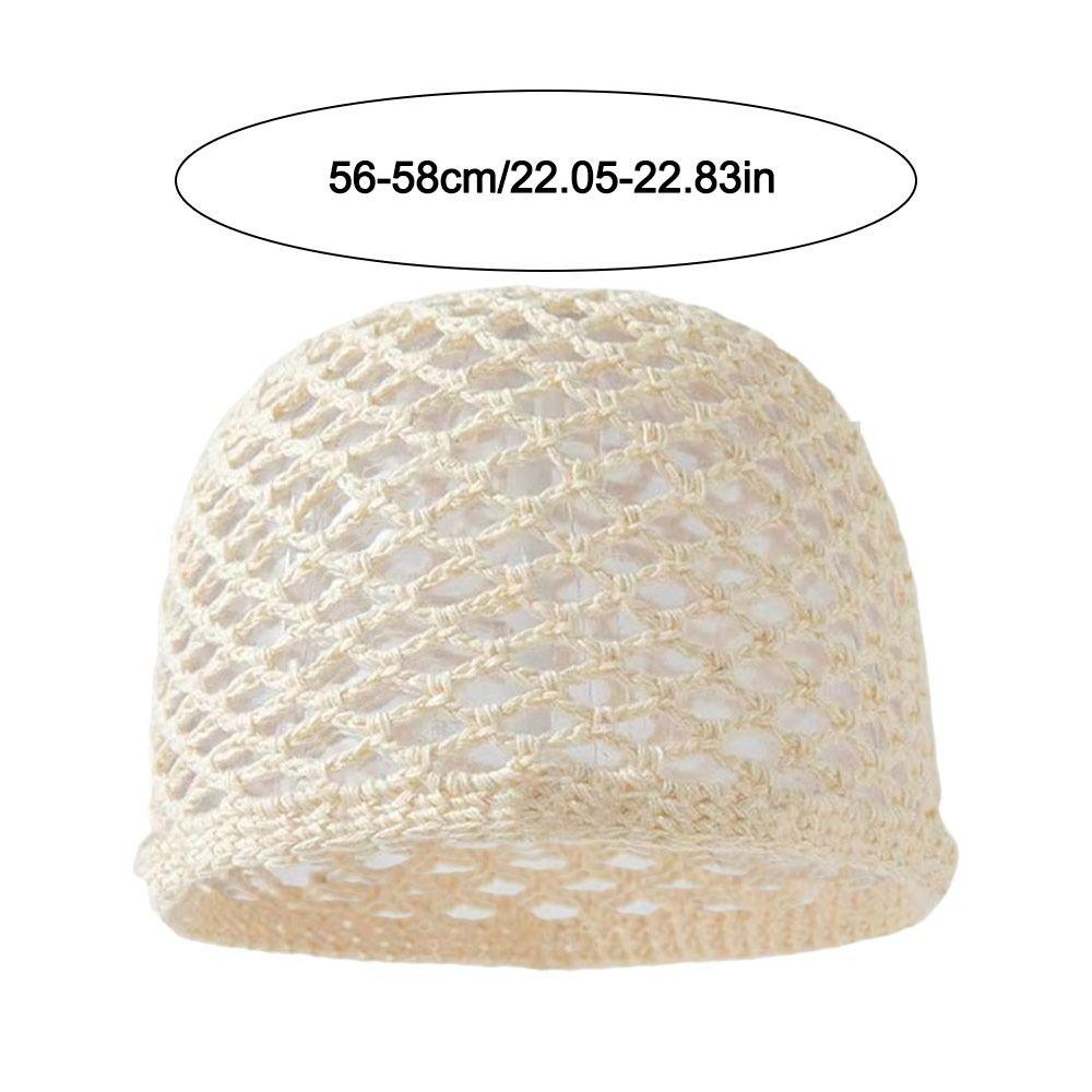 Cappello lavorato a maglia traforato Cappello all'uncinetto traforato Berretto alla moda Donna