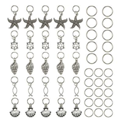 DIY Anhänger Zubehör Legierung Meerestier Muster Handgefertigt Haarspangen Material