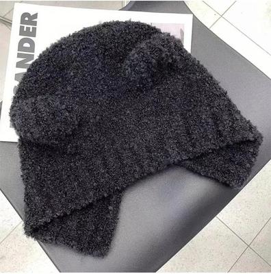 Fashionable And Versatile Warm Pullover Woolen Hat For Women , Plush And Cute Knitted Hat