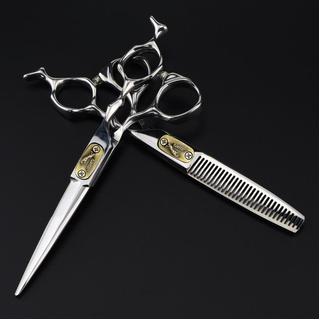 6.0 inch Leopard, Personality, Hair Scissors, Barber Scissors, Flat Scissors, Bangs Scissors