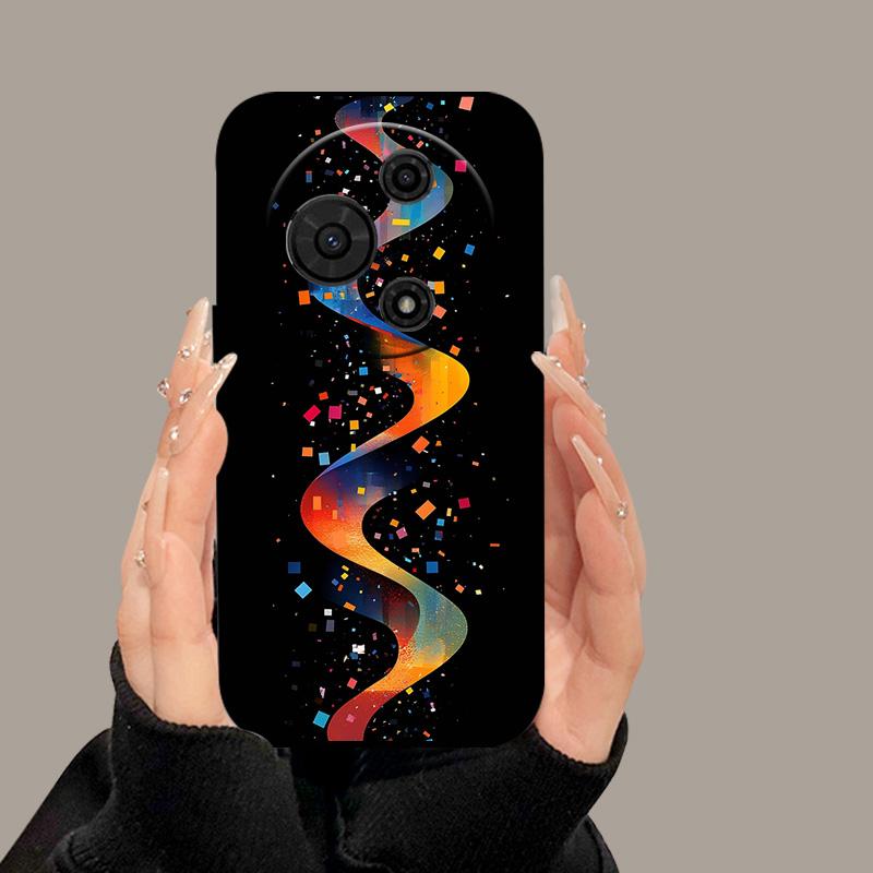 For TCL 605 T517D Case Cute Cartoon Painted Soft Silicone Cover for TCL 60 SE TCL605 60SE Luxury Shockproof Bumper Fundas Cases