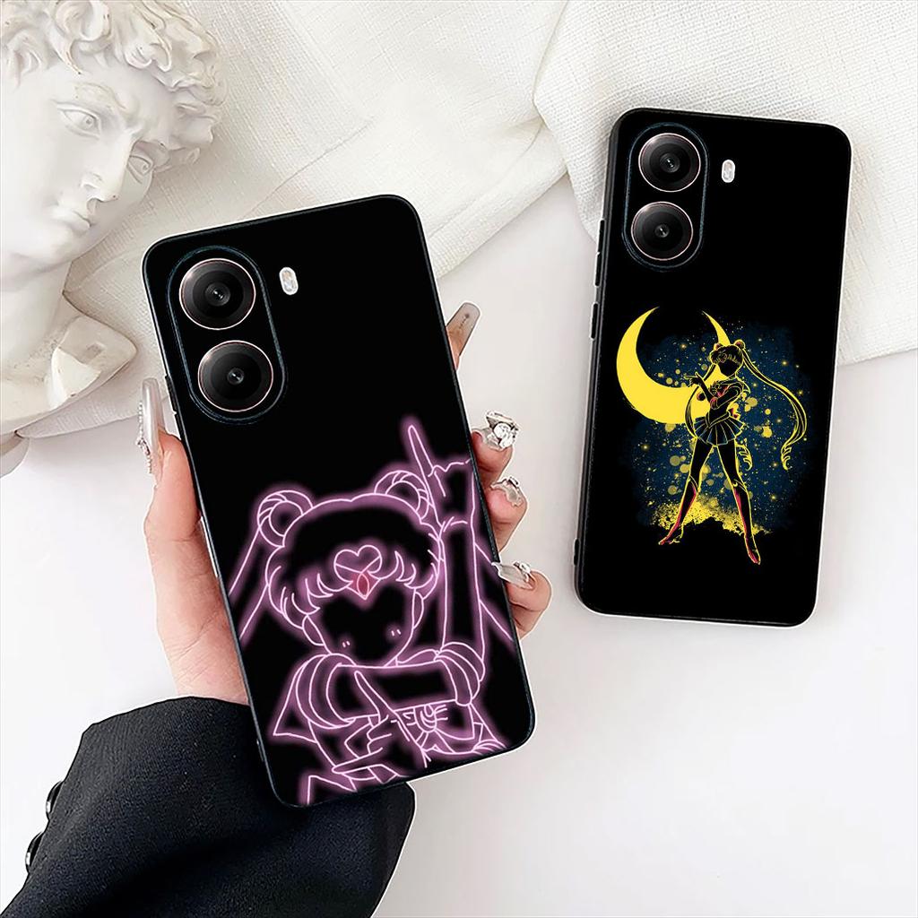 S-SailorS Anime Girl Moons Phone Case for Samsung Galaxy S25 Edge S24 S23 FE Plus Ultra A16 A15 A55 A57 5G Cover Casing