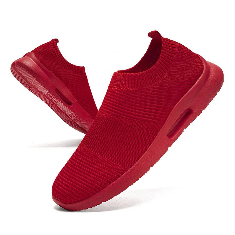 Fashion Fujeak Ultralight Casual Sneakers Plus Size Anti Slip Loafers Comfortable Mesh Sports Men Shoes Outdoor Breathable Walking Shoes