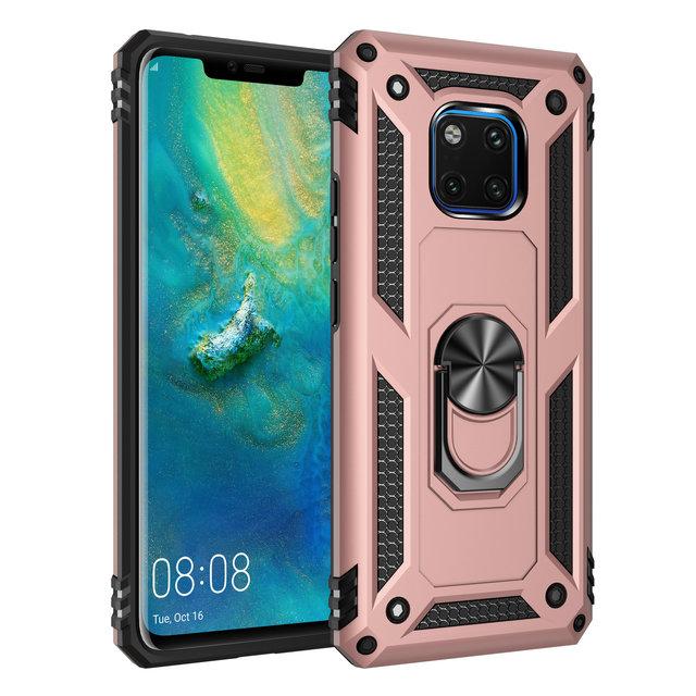 Mate30 Pro 5G Case for Huawei Mate 20 Pro Case Luxury Metal Ring Car Phone Holder Funda Huawei Mate 20 X Case 20X Mate20 X Cover