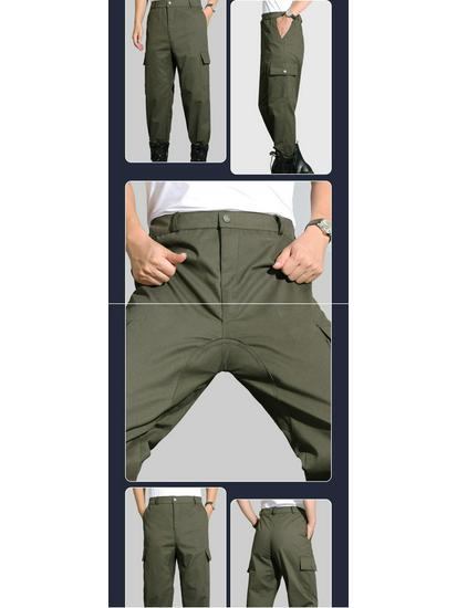 Men's Tear-Resistant Summer Work Overalls for Construction and Welding