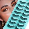 8 Pairs Of Daily Makeup False Eyelashes, Naturally Thick, Cross-Curled Eyelashes