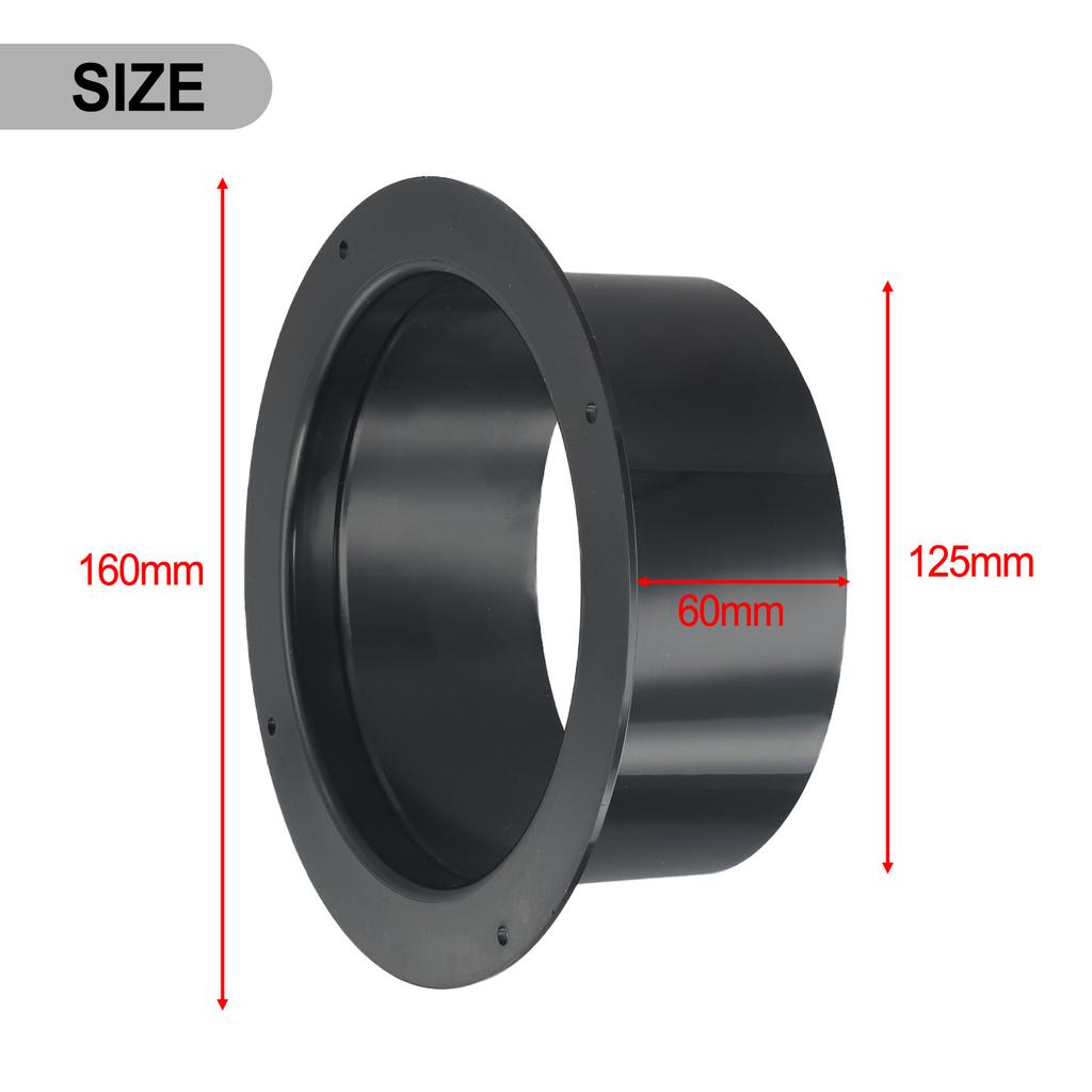 Wall Flange Connector For Ventilation Pipe Air Ducting Connection ABS Wall Connector Home Supplies 100mm 125mm 150mm