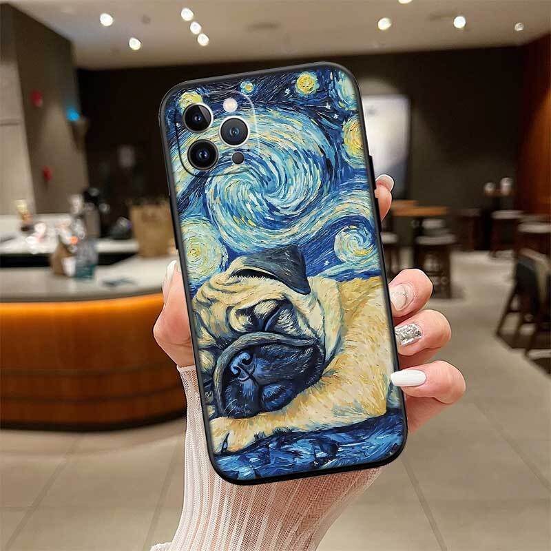 Cute Pug Dog Case for Samsung M55 M35 M15 A02 A05S A05 A06 A15 A12 A13 A10 A16 A20 A22 A24 A25 A30 A31 A32 A33 A35 A42 A50