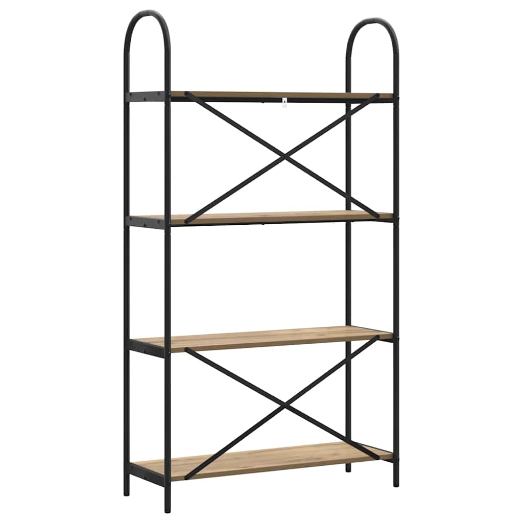 Artisan Oak Bookshelf 80 x 30 x 146 cm Engineered Wood
