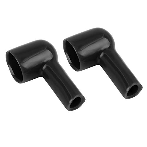 

uxcell Battery Terminal Cover 46mm Length Black Soft PVC Battery Terminal Cover Insulation Cap Sleeve Boots Pack of 2