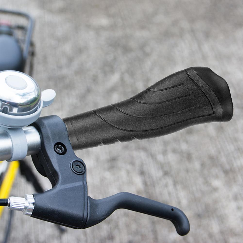 Bicycle Handlebar Grips Ergonomic Mountain Bike Grip Non-Slip Bike Grip Protector for E-Bike Scooter Bicycle  Accessories Black