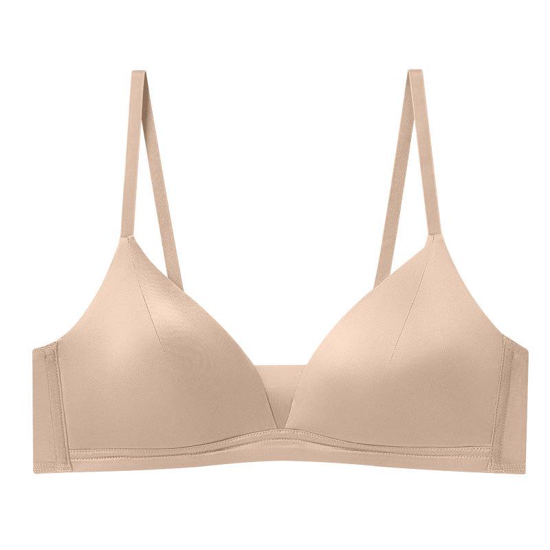 

Гладкий бюстгальтер из шелкового сатина Tangge - Легкий люкс из шелка тутового дерева, без косточек, для уменьшения большой груди Extra Large