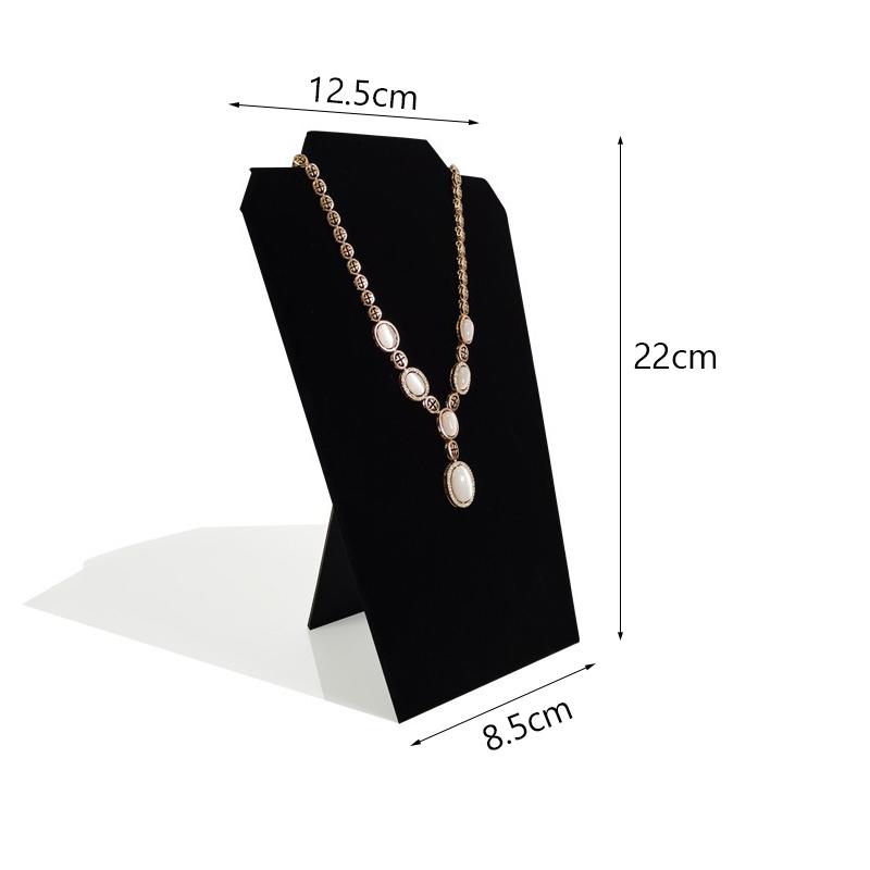 Necklace Display Stand PU Leather Velvet Jewelry Display Board High Quality Earring Necklace Organizer Frame Photography Props