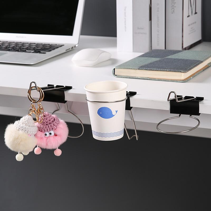 1 BUC Suport pentru ceașcă de ceai Suport de depozitare de birou fără perforare Cârlig Suport Suport pentru pixuri de birou Cupă de depozitare Clips