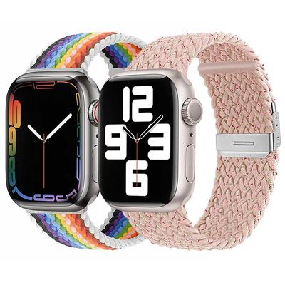 Pleciona pętla Solo do Apple Watch Band Series 8 7 Ultra 49 45 41mm 44 40 42 38mm Nylonowa bransoletka Correa IWatch Series 8 7 6 Se 5 4 3 2 1