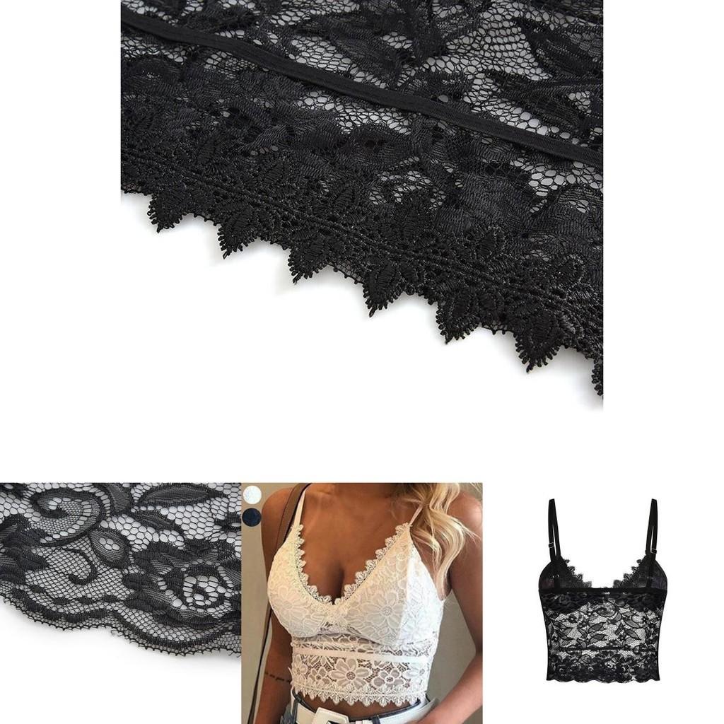Elegant Lace Women's Bralette Cami Top With Sexy V-neck And Spaghetti Straps