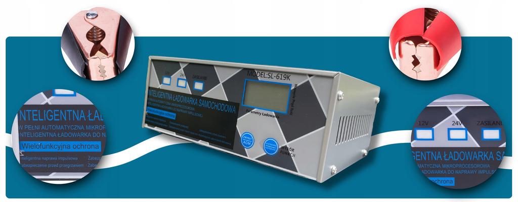 Prostownik Samochodowy Do Akumulatorów 24V 12V 20A Agm Start-Stop Automat