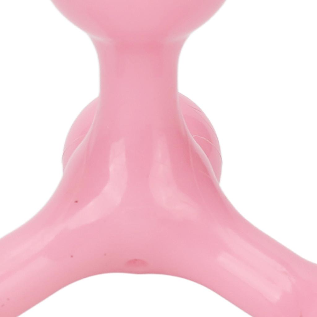 Arch Handheld Massager Tool Triangle Reduce Soreness Mini Handheld 4 Point Massager Pink