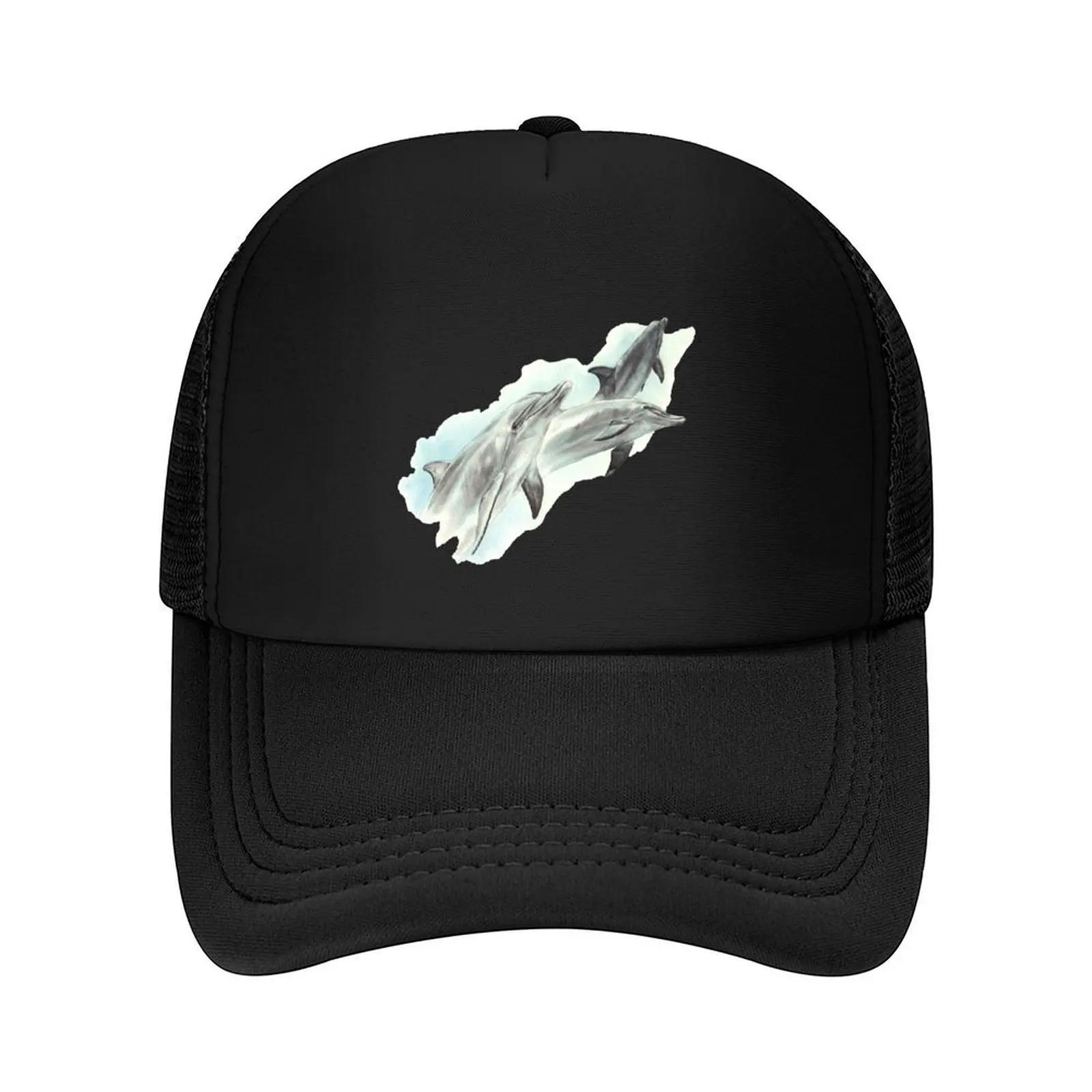 Bottlenose Dolphin Group Baseball Cap Uv Protection Solar Hat Sun Hat For Children Bobble Hat Vintage Womens Hats Unisexs