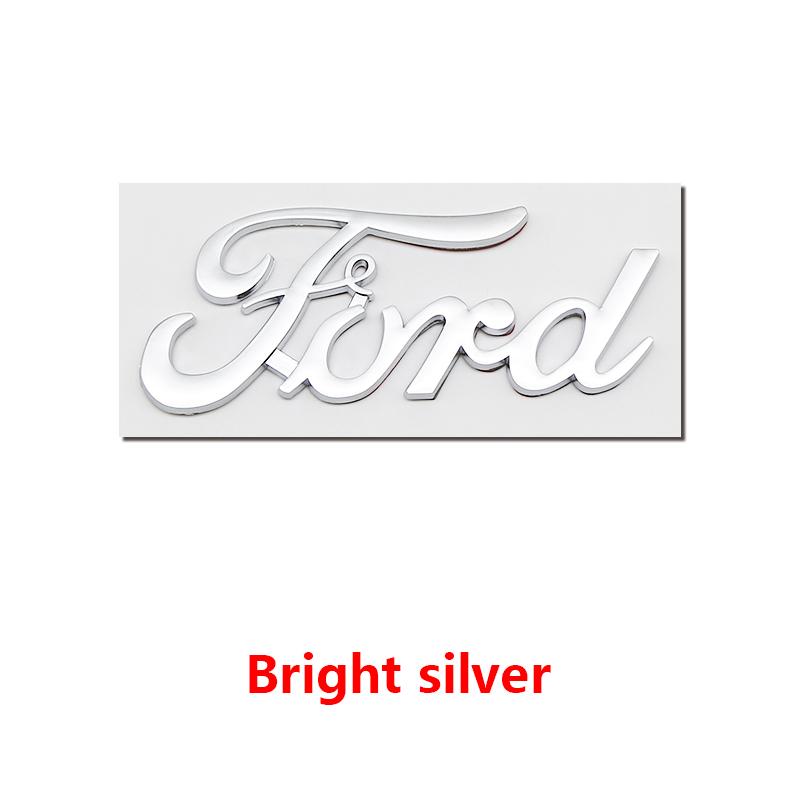 BAZG2 ABS Ford Lettering Badge Stickers Car Rear Trunk Body Emblem Auto Accessories For Ford Focus Fusion Logo ST Line MK2 MK3 MK4