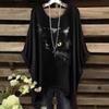 Plus Size Women's Summer T-shirt, Casual Loose Crew Neck Cat Print Top, New Leisure Fashion for Women