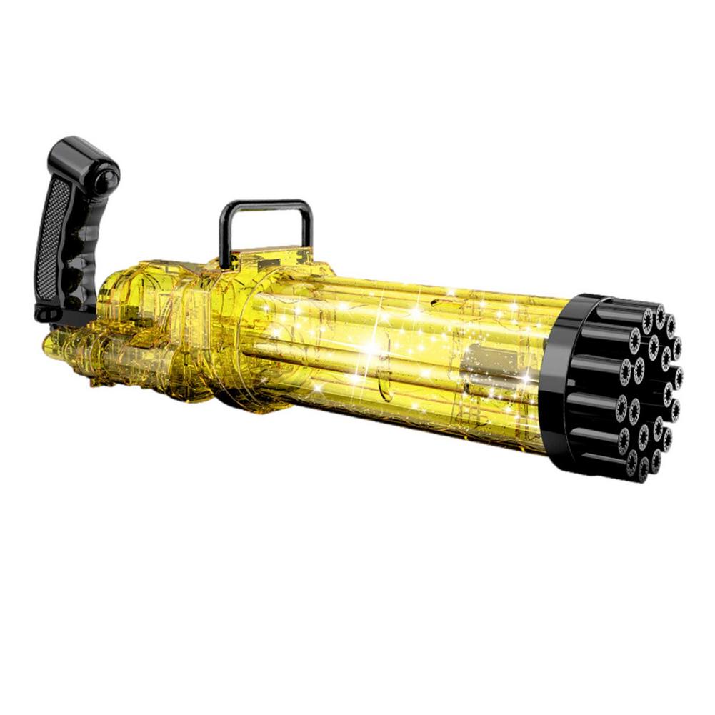 Hot Kids Gatling Bubble Gun Toy 64-Hole Charging Electric Automatic Bubble Machine Summer Outdoor Soap Water Children Toys