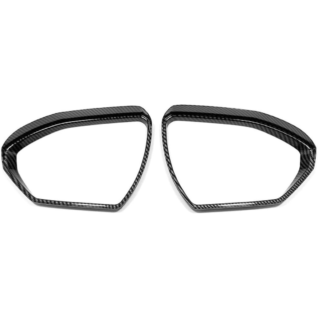 for Hyundai Santa Cruz Car Mirror Rain Eyebrow Cover Carbon Fiber Style Trim Frame Accessories Decor 2022 2023 2024 2025 2pcs